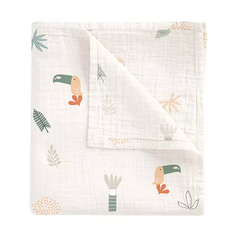 Muselina Bambú Tucan 120x120 cm Bimbidreams